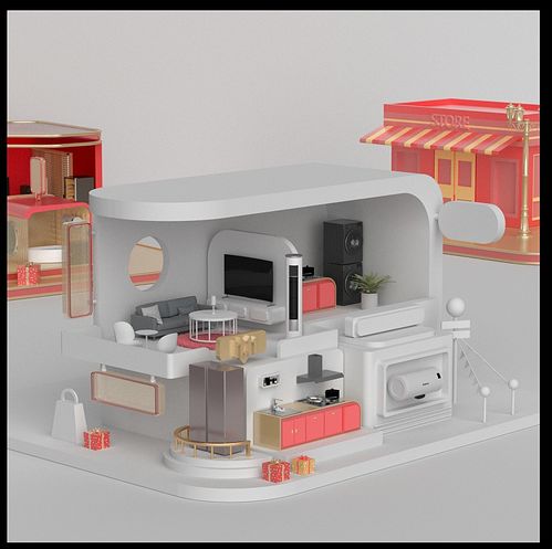 雙十一年貨節kv建模 產品長圖